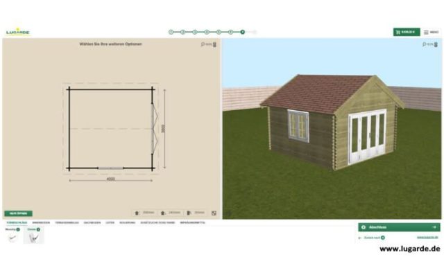 Gartenhaus Konfigurator Entwerfen Sie Ihr Gartenhaus In D