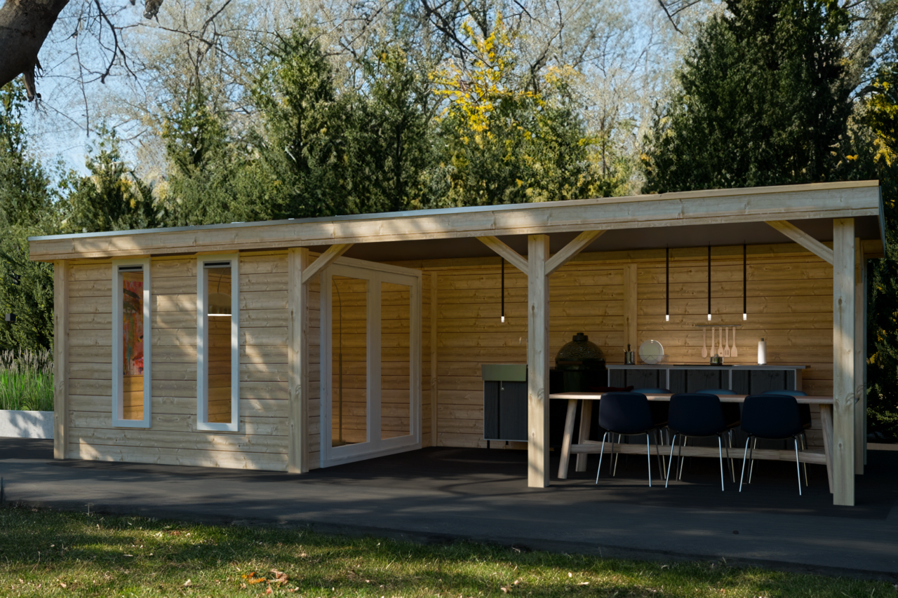 Tuinhuis met veranda